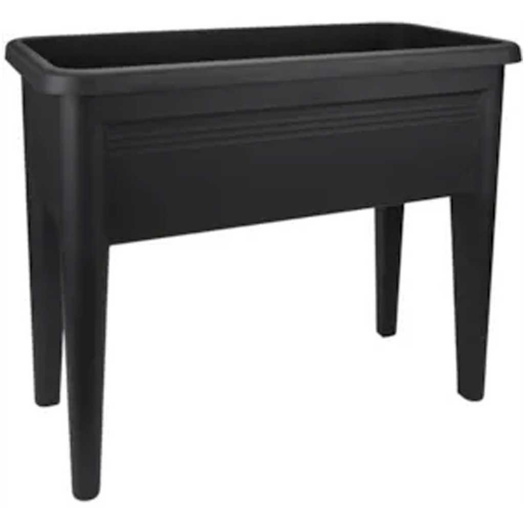 Elho Grow Table XXL Green & Black – Raised Plant Growing Table with Drainage System