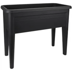 Elho Grow Table XXL Green & Black – Raised Plant Growing Table with Drainage System