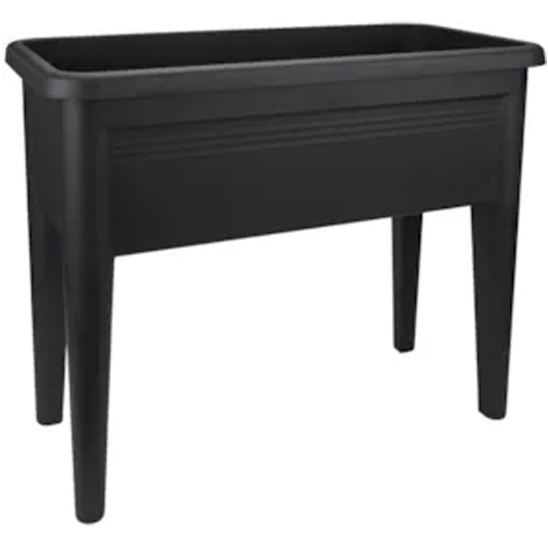 Elho Grow Table XXL Green & Black – Raised Plant Growing Table with Drainage System