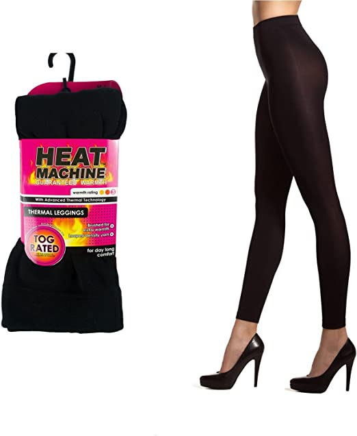 Ladies Winter Thermal TOG Rated Heat Machine Leggings – Super Soft Brushed Inside, Warm & Comfortable