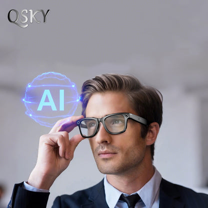 AI Camera Smart Video Sunglasses – HD Photo Shooting, Anti-Shake Recording, Smart Call & Real-Time Translation Glasses