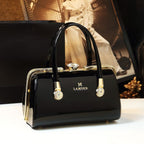 Famous Brand Retro Vintage Designer PU Leather Portable Stylish Big Size Messenger Bag for Women