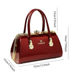 Famous Brand Retro Vintage Designer PU Leather Portable Stylish Big Size Messenger Bag for Women