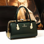 Famous Brand Retro Vintage Designer PU Leather Portable Stylish Big Size Messenger Bag for Women