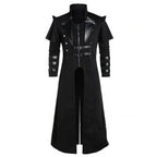 Men's Gothic Steampunk Hooded Jacket – Victorian Medieval Halloween Cosplay Costume