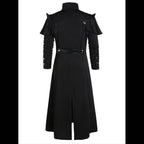 Men's Gothic Steampunk Hooded Jacket – Victorian Medieval Halloween Cosplay Costume