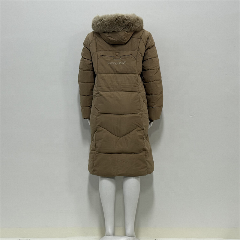 Women's Oversized Long Winter Parka – Hooded Quilted Windproof Jacket