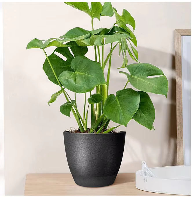 Garden Planters Self Watering Flower Pots – Indoor Plastic Automatic Plant Pot for Succulents & Seedlings
