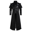 Men's Gothic Steampunk Hooded Jacket – Victorian Medieval Halloween Cosplay Costume