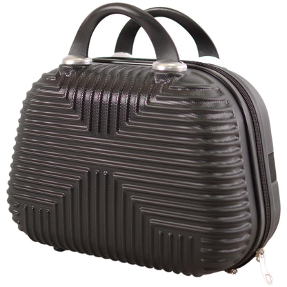 Set of 4 Hard Shell Trolley Suitcases – 4 Wheel 360° Spinner Lightweight Cabin & Travel Luggage Set
