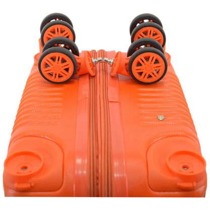 Set of 4 Hard Shell Trolley Suitcases – 4 Wheel 360° Spinner Lightweight Cabin & Travel Luggage Set