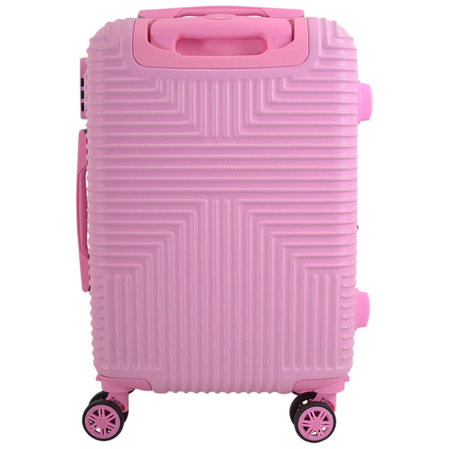 Set of 4 Hard Shell Trolley Suitcases – 4 Wheel 360° Spinner Lightweight Cabin & Travel Luggage Set