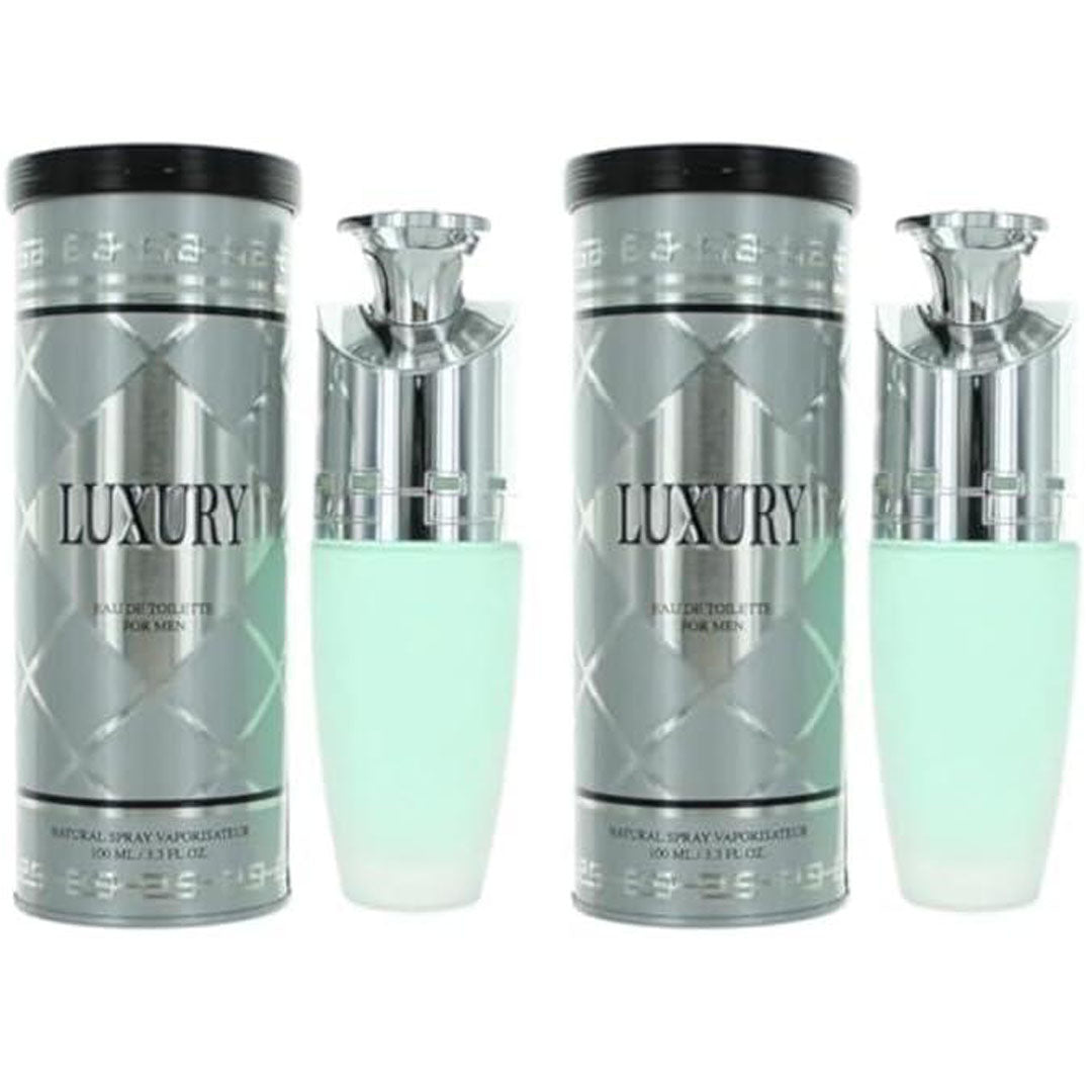 New Brand Luxury Eau de Toilette Spray for Men – 3.3 oz (Pack of 2)