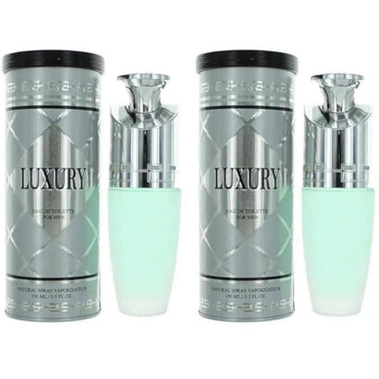 New Brand Luxury Eau de Toilette Spray for Men – 3.3 oz (Pack of 2)