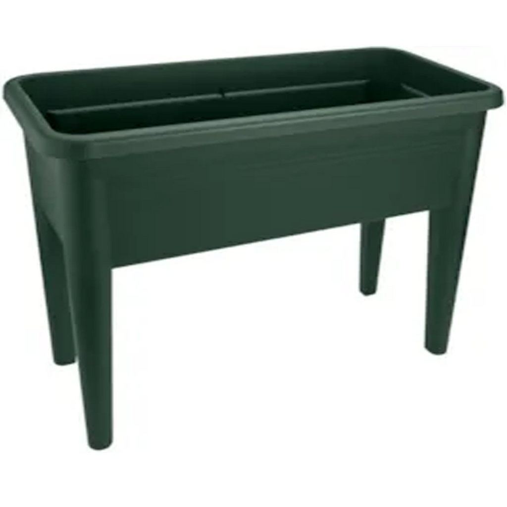 Elho Grow Table XXL Green & Black – Raised Plant Growing Table with Drainage System