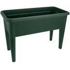 Elho Grow Table XXL Green & Black – Raised Plant Growing Table with Drainage System