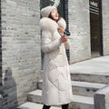 Women's Oversized Long Winter Parka – Hooded Quilted Windproof Jacket