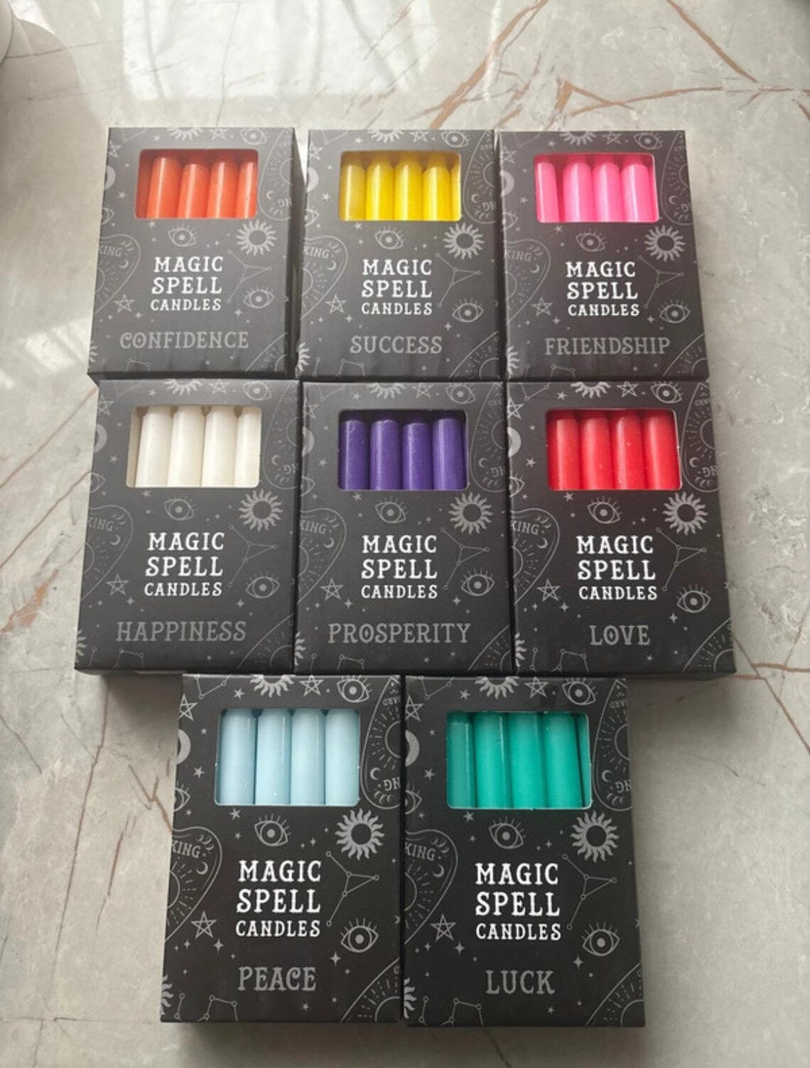 Magic Spell Candle – Handmade Ritual Candle for Manifestation, Protection & Positive Energy – Spiritual Candle for Meditation, Witchcraft & Altar Décor