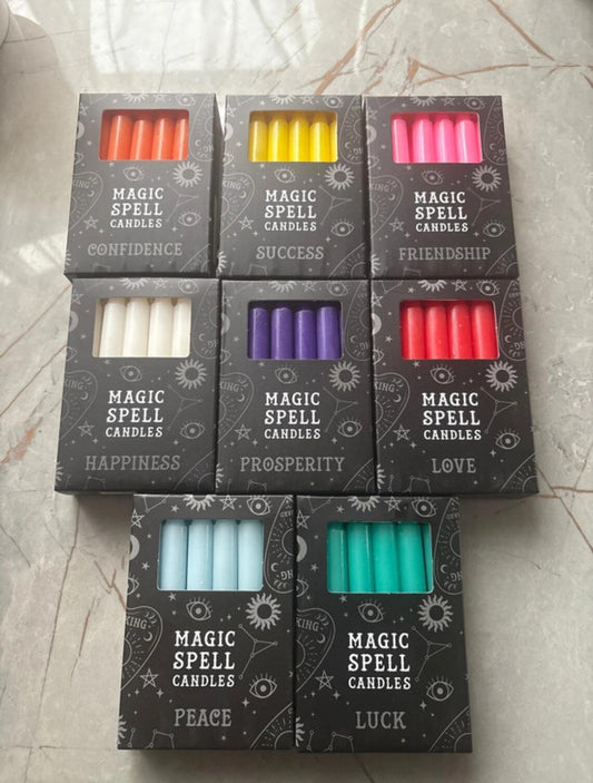 Magic Spell Candle – Handmade Ritual Candle for Manifestation, Protection & Positive Energy – Spiritual Candle for Meditation, Witchcraft & Altar Décor
