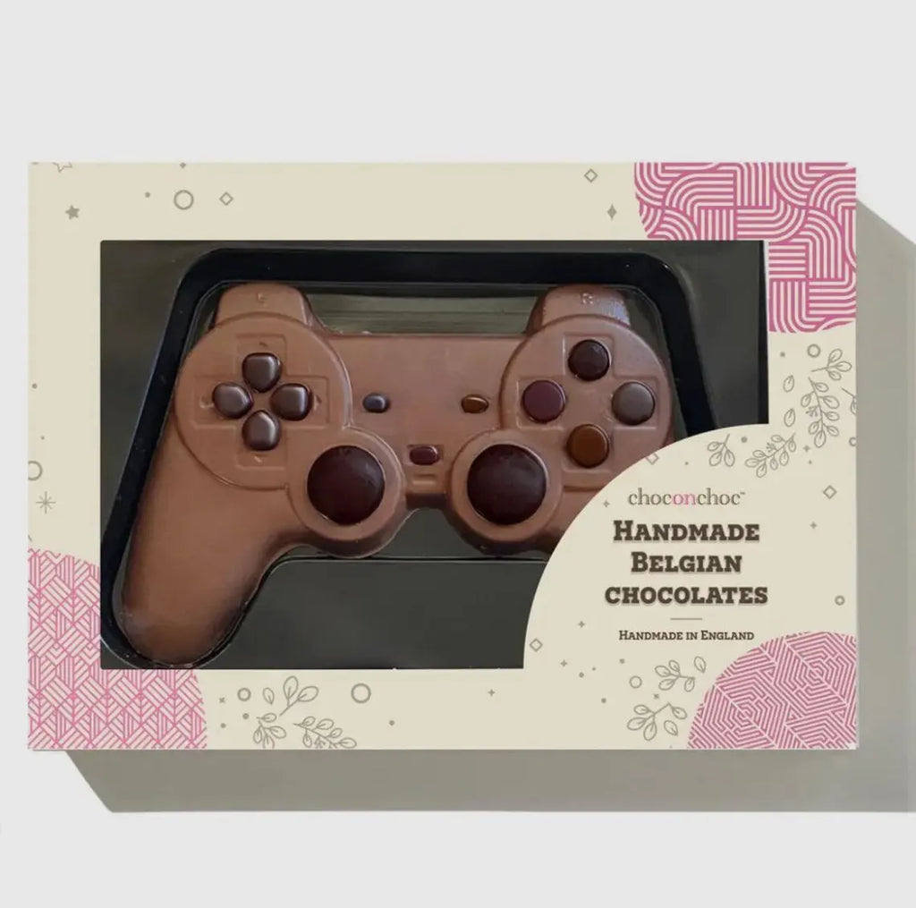 Chocolate Controller for Gamers – Handmade Belgian Chocolate Game Controller – Gamer Gift for Birthdays, Father's Day & Gaming Fans – Novelty Chocolate Treat (100g)