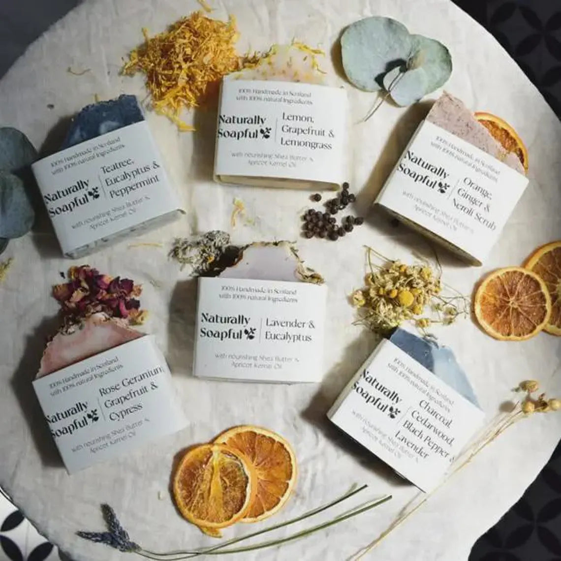 Orange, Ginger & Neroli Scrub Soap Bar – Handmade Exfoliating Natural Soap – Vegan Citrus Botanical Skincare Bar – Luxury Spa Bath & Body Gift