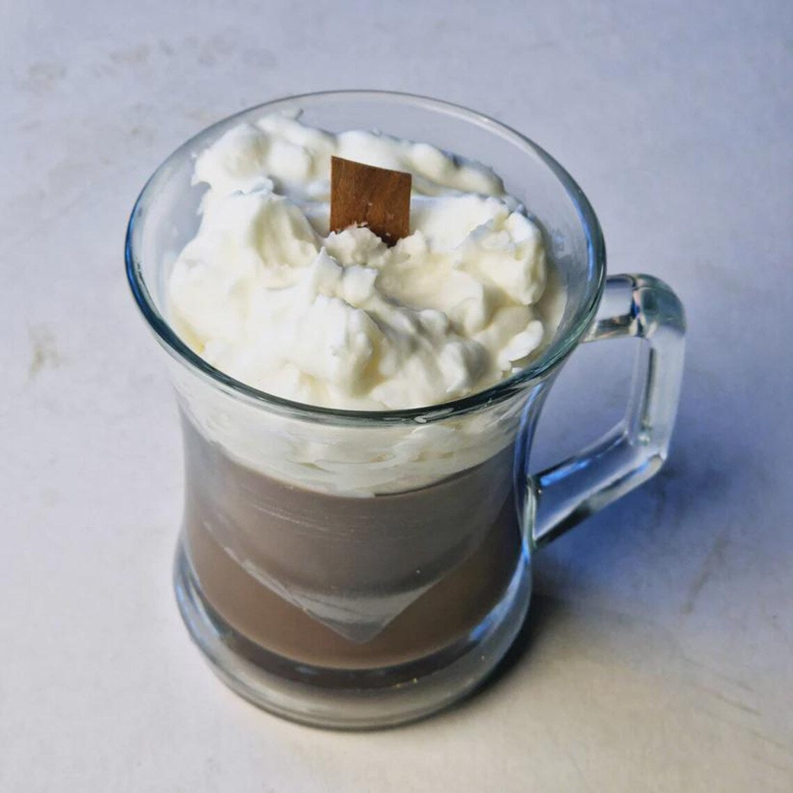 Hot Chocolate Lookalike Scented Soy Wax Candle – Handmade Hot Chocolate Mug Candle – Rich Cocoa & Marshmallow Fragrance – Luxury Dessert Candle Gift for Chocolate Lovers