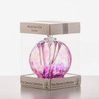 Spirit Ball 10cm Glass Orb – Crystal Gazing Ball with Stand – Decorative Clear Glass Sphere for Home Décor, Meditation & Photography Display