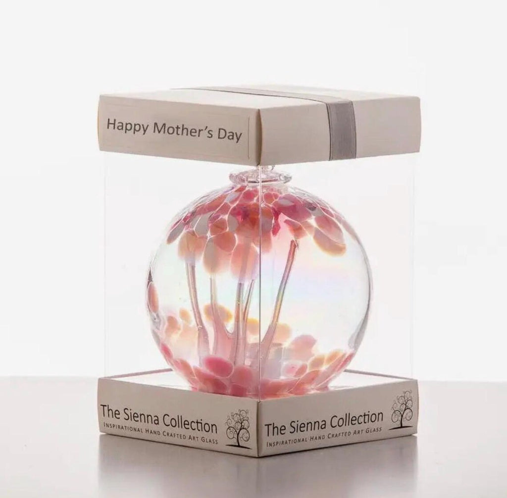Spirit Ball 10cm Glass Orb – Crystal Gazing Ball with Stand – Decorative Clear Glass Sphere for Home Décor, Meditation & Photography Display
