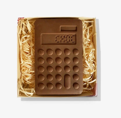 Chocolate Calculator – Handmade Belgian Chocolate Novelty Calculator – Fun Teacher Gift, Accountant Gift & Maths Lover Chocolate Gift – Unique Edible Gift (70g)