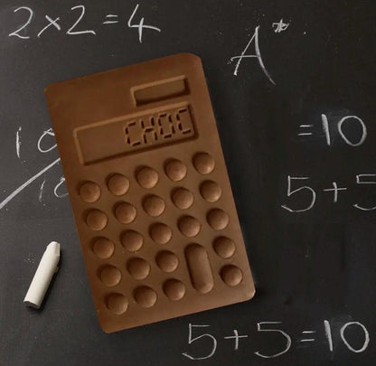 Chocolate Calculator – Handmade Belgian Chocolate Novelty Calculator – Fun Teacher Gift, Accountant Gift & Maths Lover Chocolate Gift – Unique Edible Gift (70g)