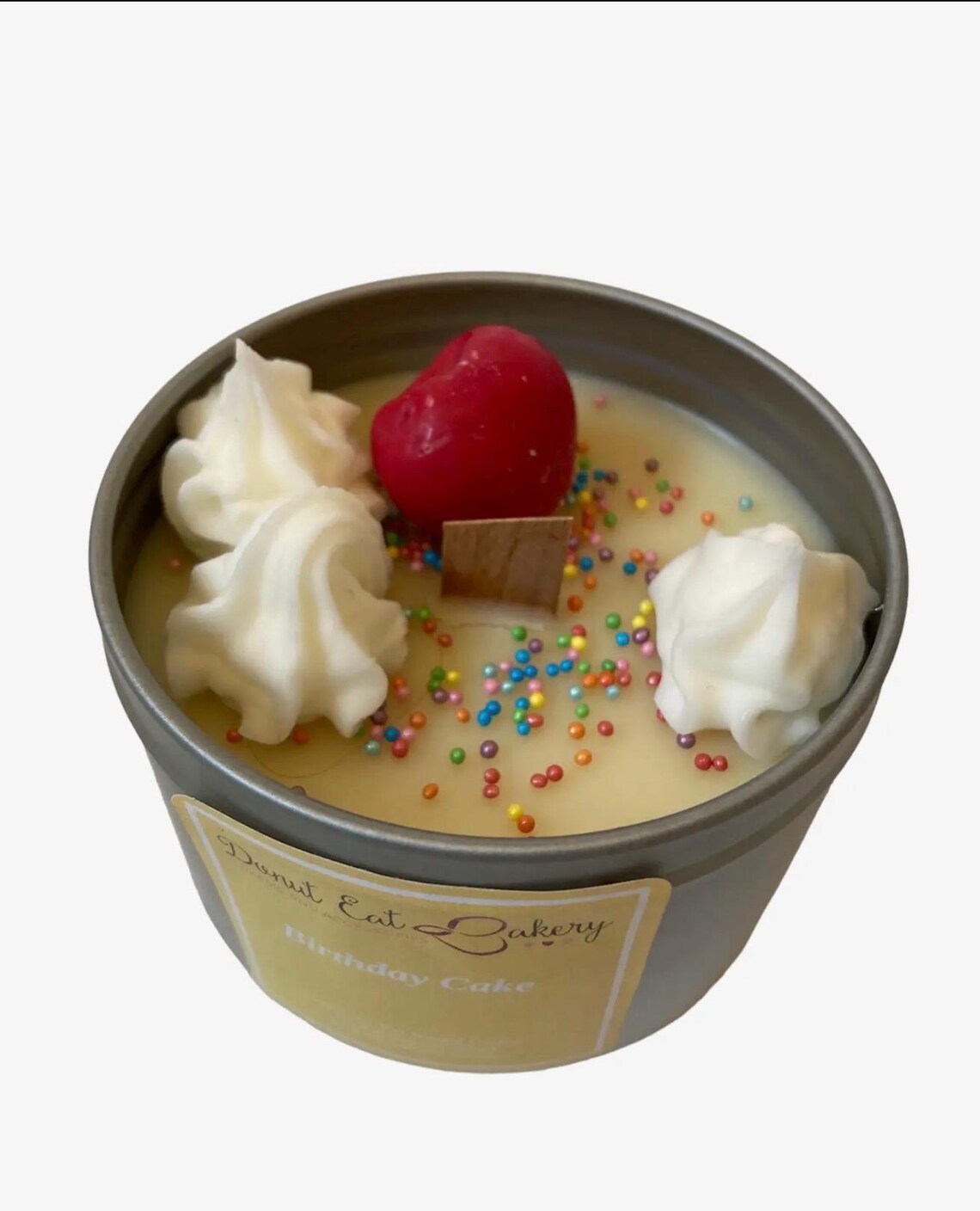Birthday Cake Scented Candle – Handmade Soy Wax Celebration Candle – Sweet Vanilla Buttercream & Sprinkle Fragrance – Birthday Gift & Home Fragrance Candle