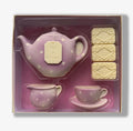 Belgian Chocolate Teapot & Biscuits Gift Set – Handmade Gourmet Chocolate Afternoon Tea Gift – Novelty Chocolate Teapot with Chocolate Biscuits – Unique Gift for Tea Lovers (185g)