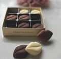 Assorted Belgian Chocolate Lips & Kisses Gift Box – Handmade Gourmet Chocolate Lips – Romantic Chocolate Gift for Valentine’s Day, Anniversaries & Special Occasions (65g)