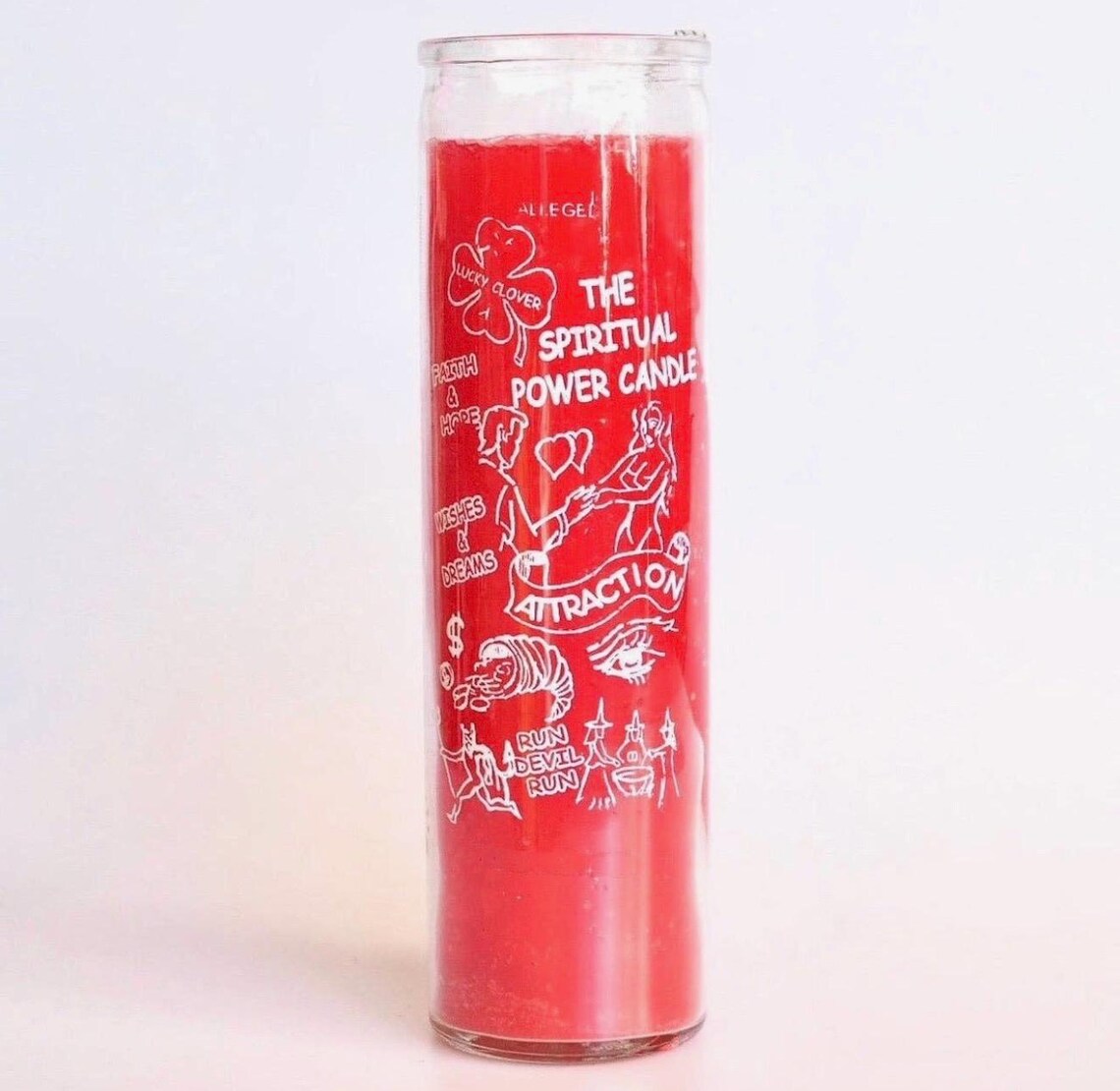 Attraction Prayer 7 Day Candle – Manifest Love, Luck & Positive Energy – Long Burning Spiritual Candle for Meditation, Intentions & Manifestation Rituals