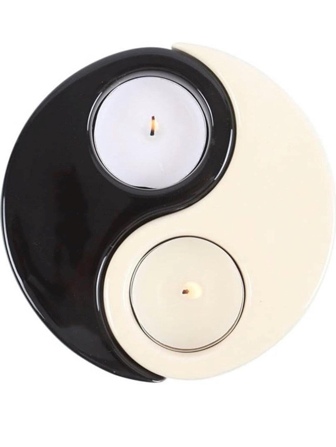 Yin Yang Tea Light Candle Holder – Zen Balance Candle Holder – Decorative Home Décor for Meditation, Yoga & Relaxation – Spiritual Gift for Peace & Harmony