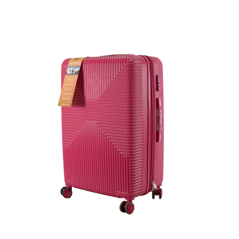 Set of 4 Hard Shell Trolley Suitcases – 4 Wheel 360° Spinner Lightweight Cabin & Travel Luggage Set