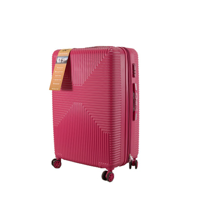 Set of 4 Hard Shell Trolley Suitcases – 4 Wheel 360° Spinner Lightweight Cabin & Travel Luggage Set