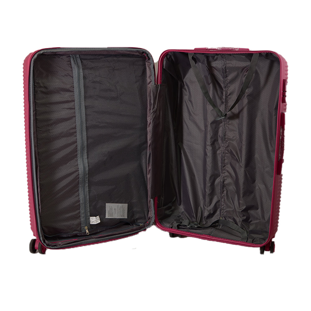 Set of 4 Hard Shell Trolley Suitcases – 4 Wheel 360° Spinner Lightweight Cabin & Travel Luggage Set