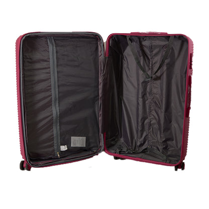 Set of 4 Hard Shell Trolley Suitcases – 4 Wheel 360° Spinner Lightweight Cabin & Travel Luggage Set